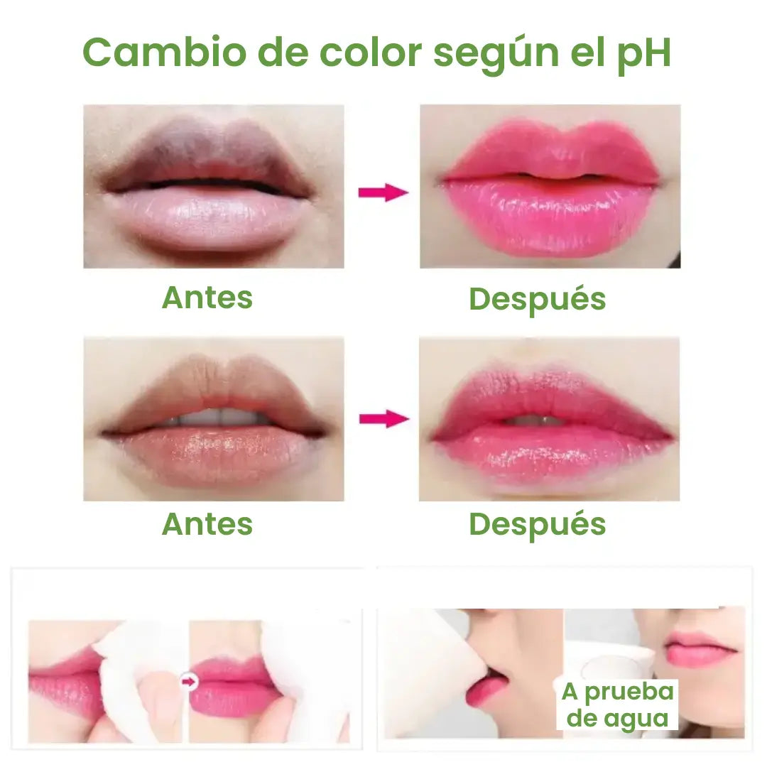 Labial hidratante con ingredientes naturales