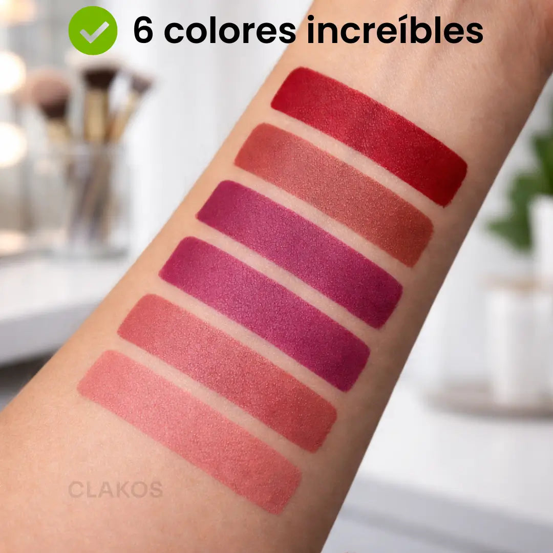 Kit de 6 labiales a prueba de agua que duran hasta 24 horas