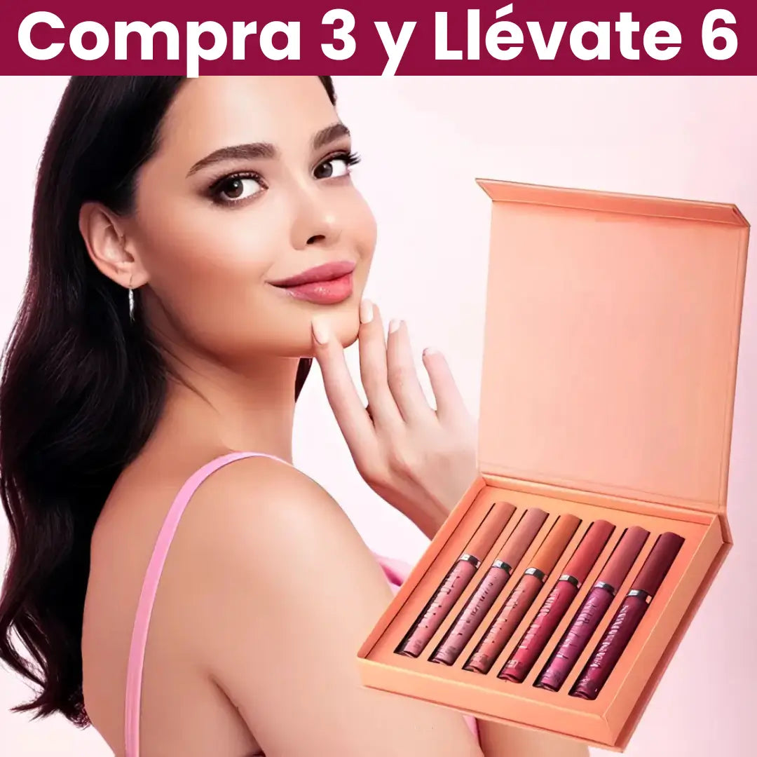 Kit Compra 3 y Llévate 6 Labiales a Prueba de Agua